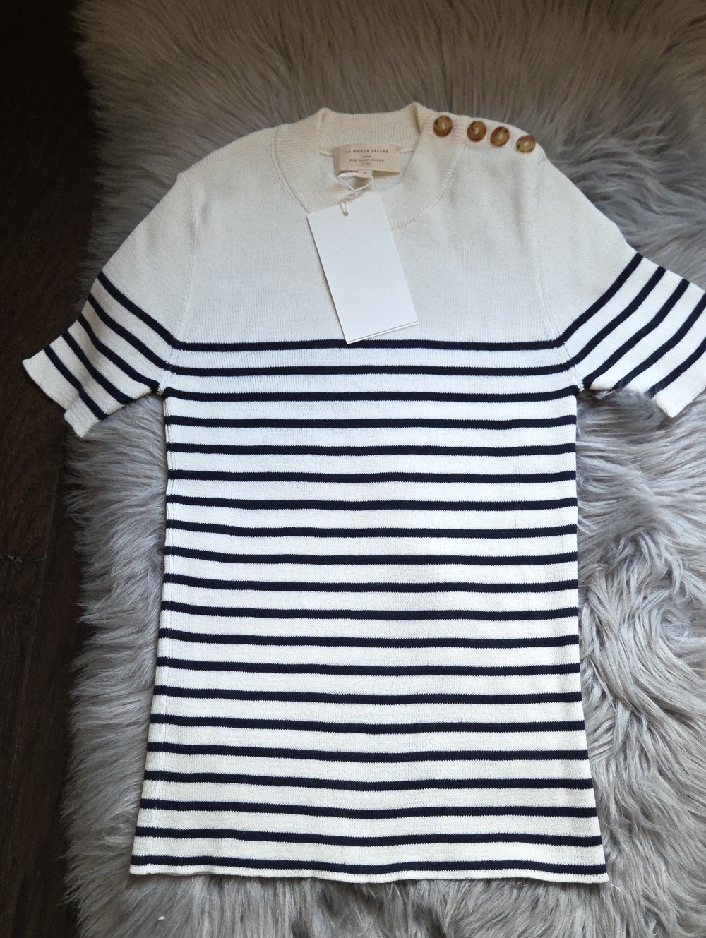 Nwt! Sezane Mona Jumper Organic Cotton And Wool Sweater Size M
